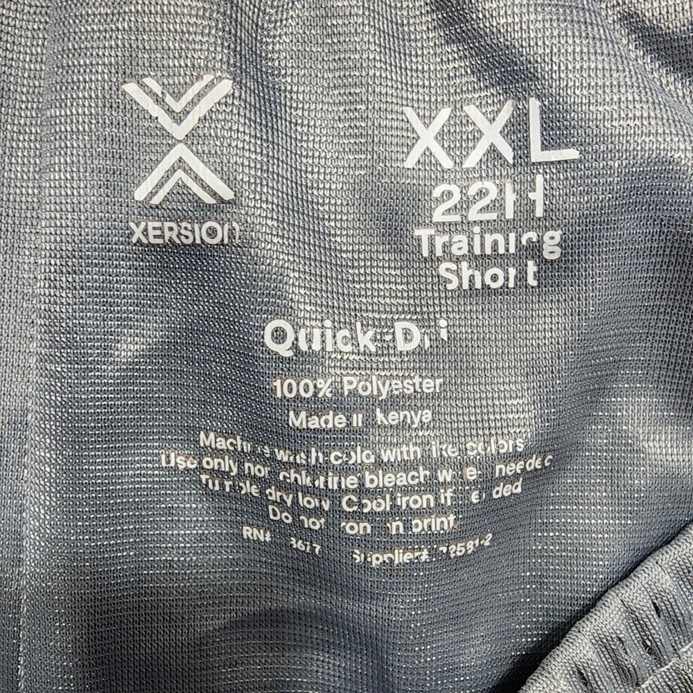 Xersion Shorts Mens 2XL Gray Mesh Quick Dry Basketball Athletic Gym Training